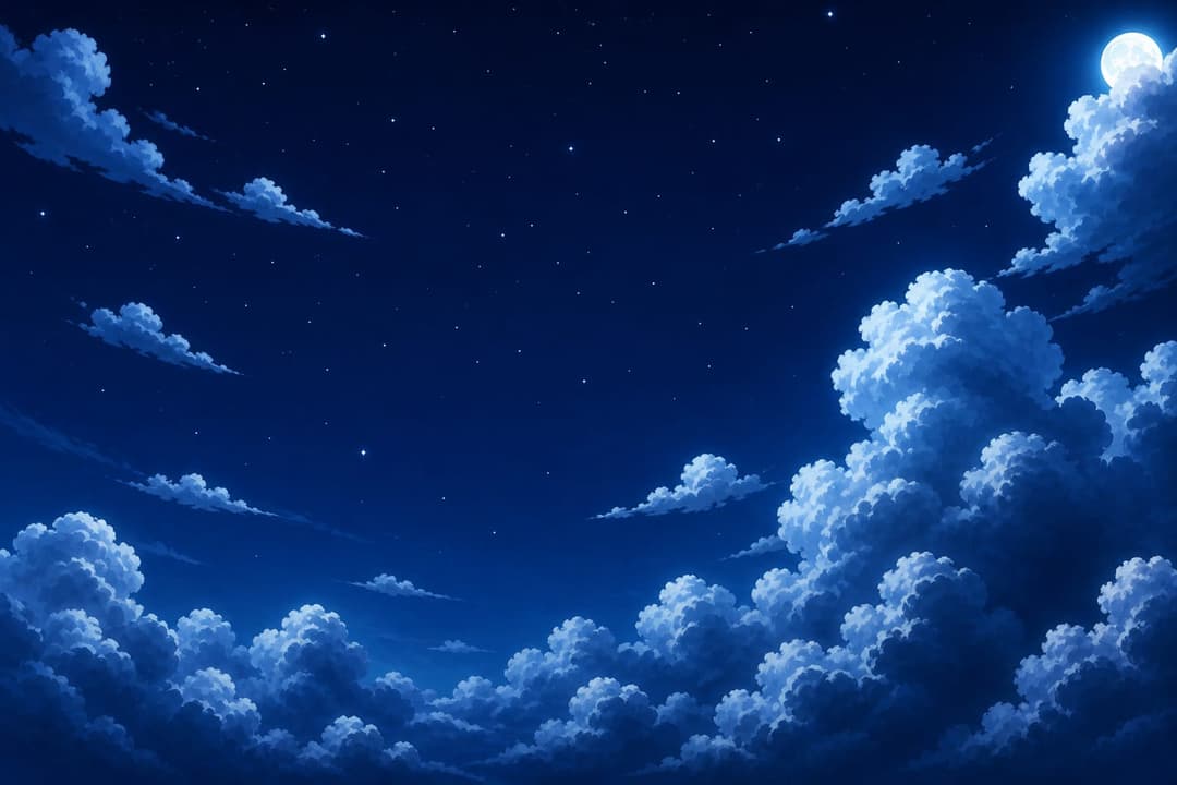 Night sky illustration
